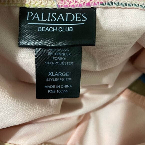 Palisades Beach Club Women's Tropical Floral Swimsuit Bikini Plus Size XL Sexy - Picture 9 of 10